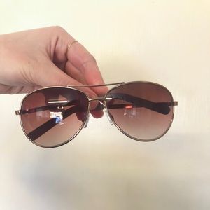 Gold Aviator Sunglasses